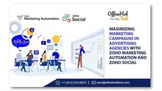 Maximizing Marketing Campaigns in Advertising Agencies with Zoho Marketing Automation and Zoho Social