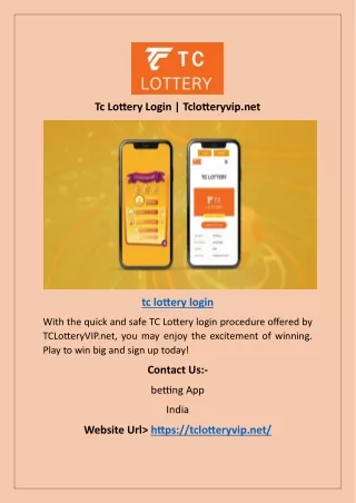 Tc Lottery Login | Tclotteryvip.net