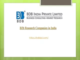 B2b Research Companies in India