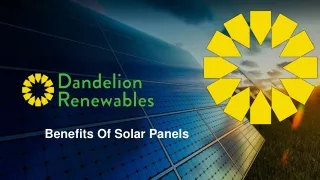 July Slides - Benefits Of Solar Panels