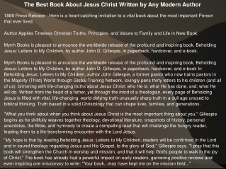 The Best Book About Jesus Christ Written by Any Modern Autho