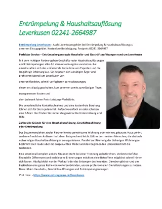 Entrümpelung Leverkusen
