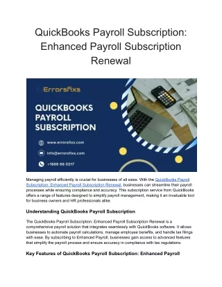 QuickBooks Payroll Subscription_ Enhanced Payroll Subscription Renewal