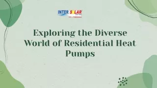 Residential Heat pumps