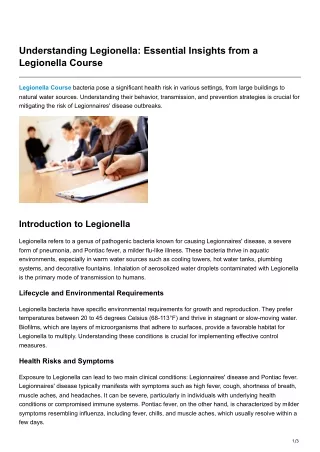 natasinuk30202.blogspot.com-Understanding Legionella Essential Insights from a Legionella Course