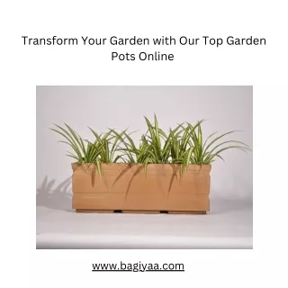 Transform Your Garden with Our Top Garden Pots Online