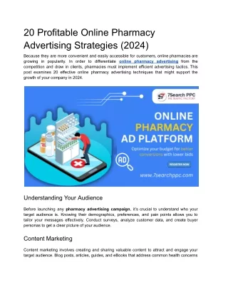 20 Profitable Online Pharmacy Advertising Strategies (2024)