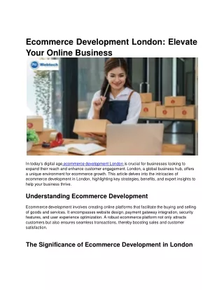 Ecommerce-development-London