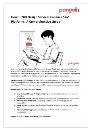 Enhancing SaaS Platforms: The Impact of UI/UX Design Services