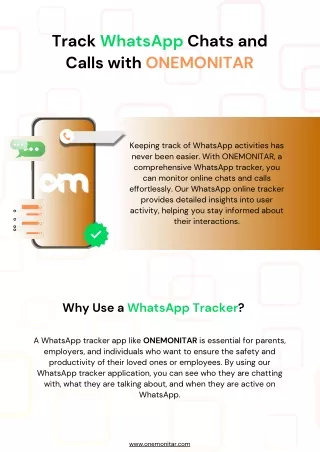 Track WhatsApp Chats and Calls with ONEMONITAR