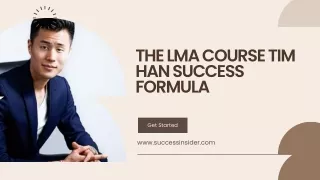 Tim Han's LMA Success Formula: Basic Advice for Individual Excellence