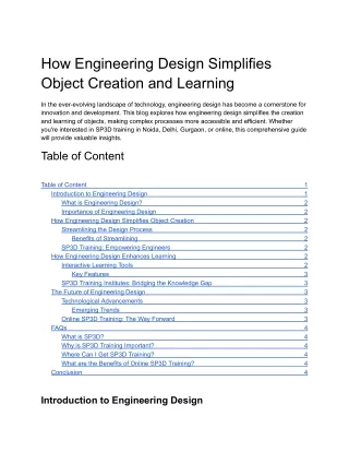 How Engineering Design Simplifies Object Creation and Learning (1)