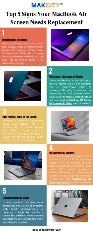 Top 5 Signs Your MacBook Air Screen Needs Replacement