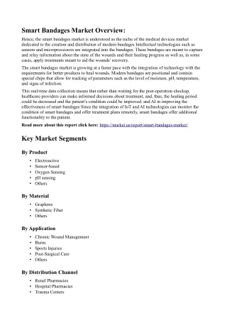 Smart Bandages Market: Innovations in Material Science for Better Healing