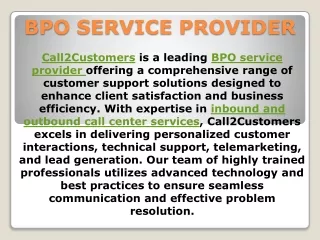 BPO SERVICE PROVIDER