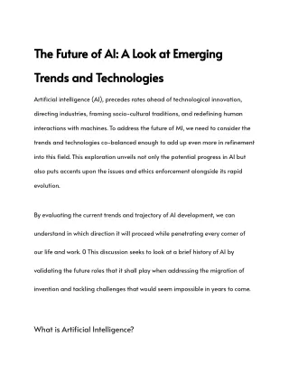 The Future of AI_ A Look at Emerging Trends and Technologies