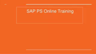 SAP PS Can Benefit Your Career