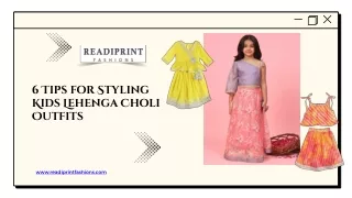 6 Tips for Styling Kids Lehenga Choli Outfits