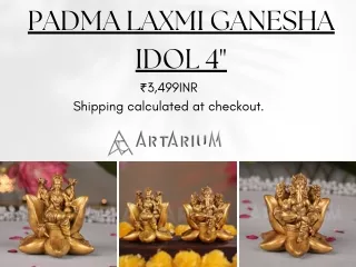 Padma Laxmi Ganesha Idol 4 inch – theartarium