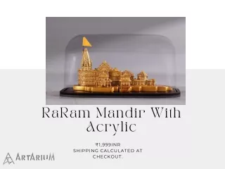 Ram Mandir With Acrylic – theartarium