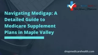 Medicare Supplement Plans in Maple Valley Comprehensive Guide