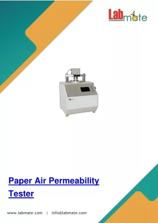 Paper-Air-Permeability-Tester