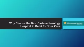 Best Gastroenterology Hospital in Delhi