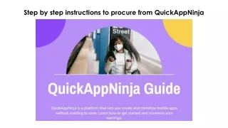 How to earn from QuickAppNinja
