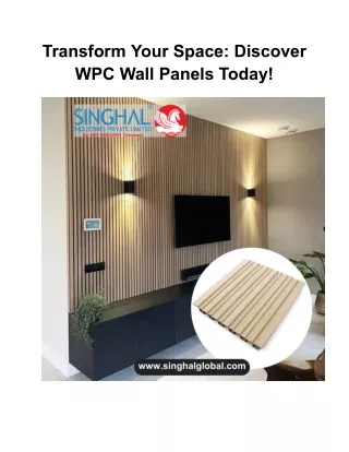 Create Lasting Impressions: WPC Wall Panels for Every Room