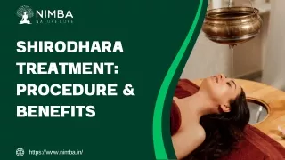 Shirodhara Treatment Procedure & Benefits