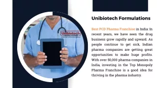 Best PCD Pharma Franchise For All India | Unibiotech Formulations