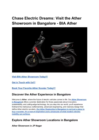 Chase Electric Dreams_ Visit the Ather Showroom in Bangalore - BIA Ather