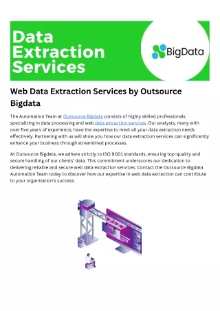 Outsource Data Extraction Services to Outsource Bigdata