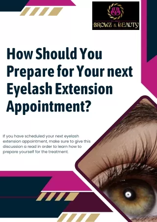 How Should You Prepare for Your next Eyelash Extension Appointment