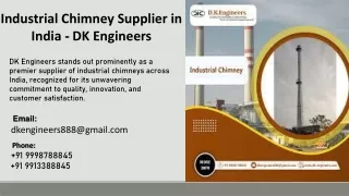 Industrial Chimney Supplier in India  - DK Engineers