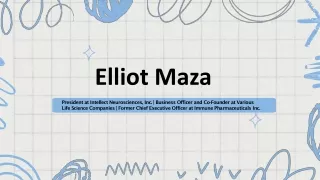 Elliot Maza - A Charismatic Mentor From Fort Lee, NJ