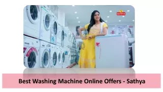 Best Washing Machine Online Offers - Sathya