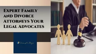 Expert Family and Divorce Attorneys Your Legal Advocates