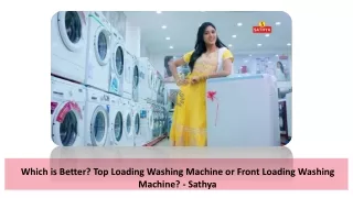 washing machine sathya