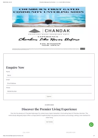 Chandak Highscape City Chembur - 1, 2, 3 and 4 BHK at Chembur