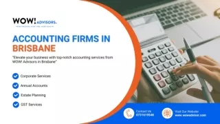 Accounting Firms In Brisbane