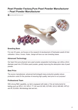pearlpowderfactory.com-Pearl Powder FactoryPure Pearl Powder Manufacturer  Pearl Powder Manufacturer