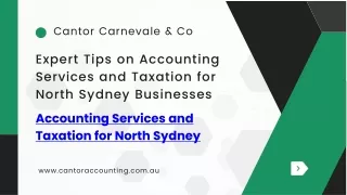 Expert Tips on Accounting Services and Taxation for North Sydney Businesses