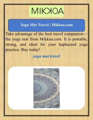 Yoga Mat Travel   Mikkoa.com