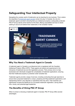 Trademark agent canada