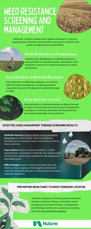 Weed Resistance Screening and Management | Nufarm Canada