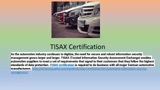 TISAX Certificate