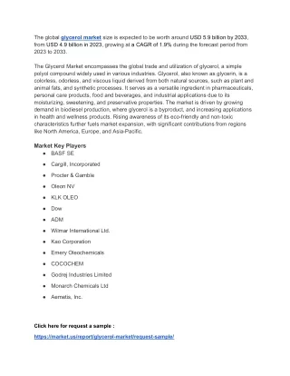 Glycerol Market Challenges: Addressing Supply and Demand Fluctuations