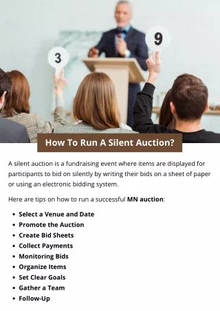 How To Run A Silent Auction?