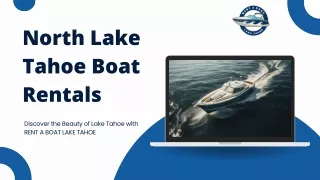 North Lake Tahoe Boat Rentals